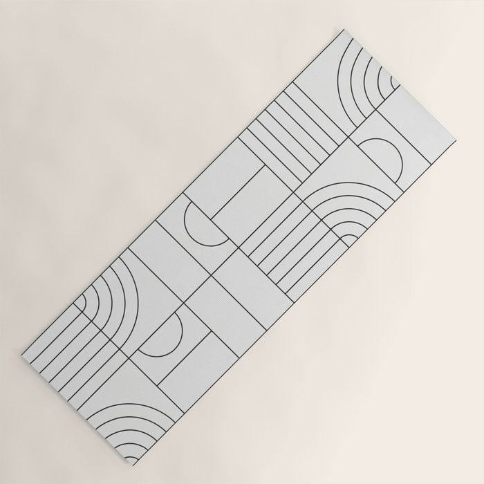My Favorite Geometric Patterns No.19 - White Yoga Mat Gallery Image 1