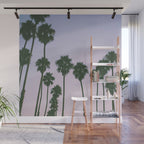 palm trees sunset iii Wall Mural Gallery Image 1