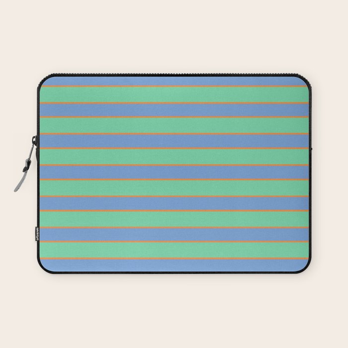 Horizontal Colorblock Stripes Laptop Sleeve Gallery Image 1