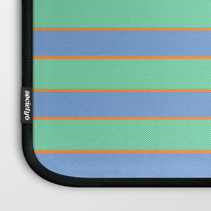 Horizontal Colorblock Stripes Laptop Sleeve Gallery Image 3