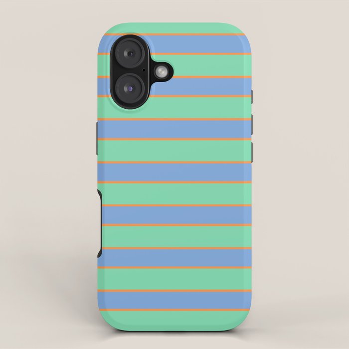 Horizontal Colorblock Stripes iPhone Case Gallery Image 1