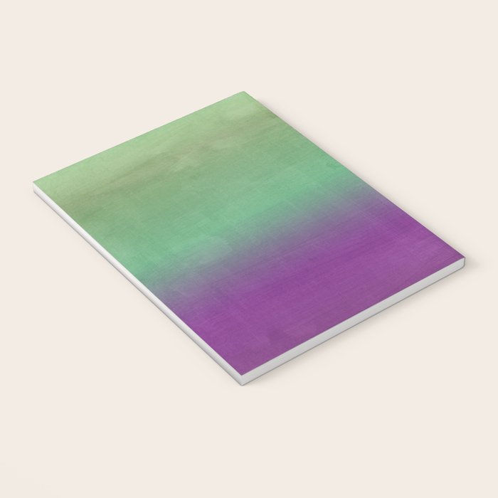 Plum Purple and Green Watercolor Abstract Notebook Gallery Image 3