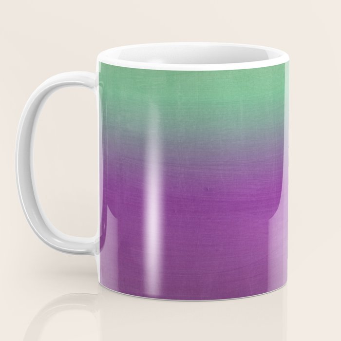 Plum Purple and Green Watercolor Abstract Coffee Mug Gallery Image 3