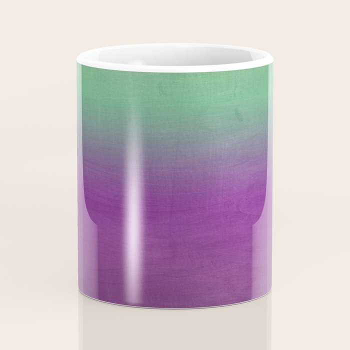 Plum Purple and Green Watercolor Abstract Coffee Mug Gallery Image 4
