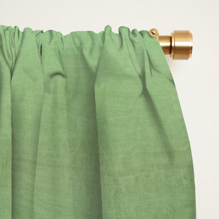 Plum Purple and Green Watercolor Abstract Window Curtain Gallery Image 2