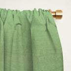 Plum Purple and Green Watercolor Abstract Window Curtain Gallery Image 2