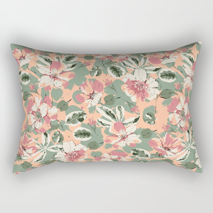 Modern tropical garden PFG2 Rectangular Pillow Gallery Image 2