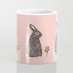 Christmas rabbit - illustration Coffee Mug Gallery Image 4