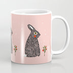 Christmas rabbit - illustration Coffee Mug Gallery Image 1