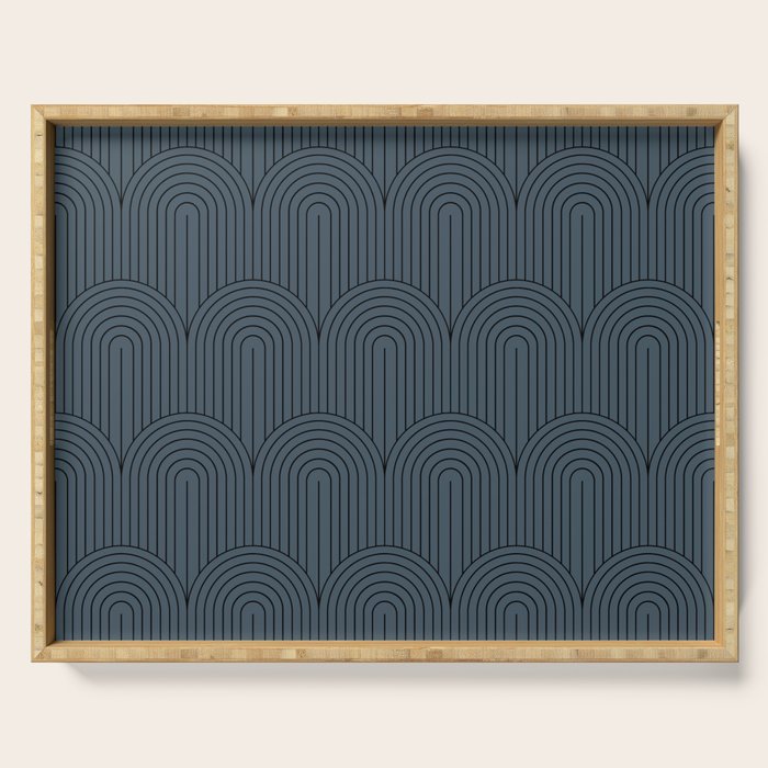 Art Deco Arch Pattern LXIII Serving Tray Gallery Image 1