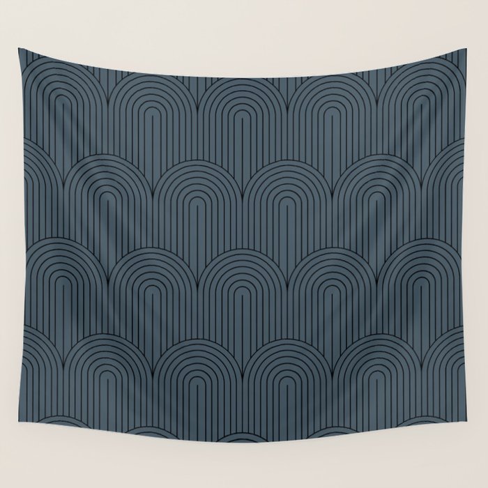 Art Deco Arch Pattern LXIII Wall Tapestry Gallery Image 1