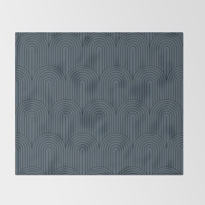 Art Deco Arch Pattern LXIII Throw Blanket Gallery Image 2
