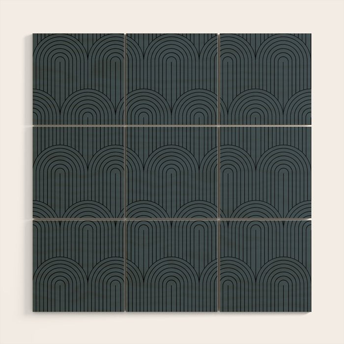 Art Deco Arch Pattern LXIII Wood Wall Art Gallery Image 1