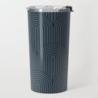 Art Deco Arch Pattern LXIII Travel Mug Gallery Image 2