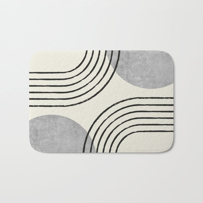 Sun Arch Double - Grey Bath Mat Gallery Image 1