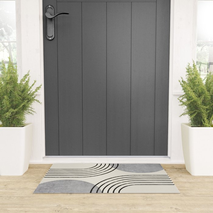 Sun Arch Double - Grey Welcome Mat Gallery Image 3