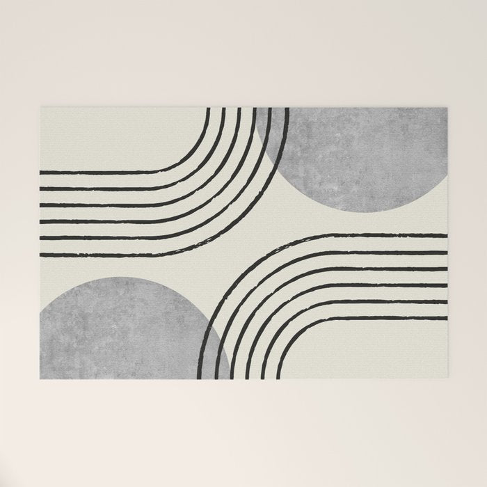 Sun Arch Double - Grey Welcome Mat Gallery Image 1