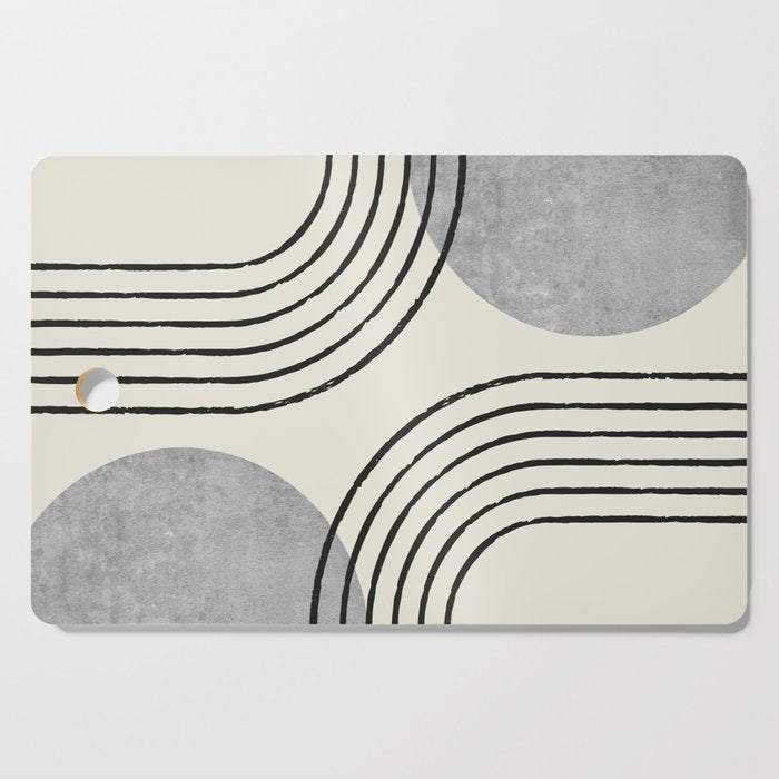 Sun Arch Double - Grey Cutting Board Gallery Image 1