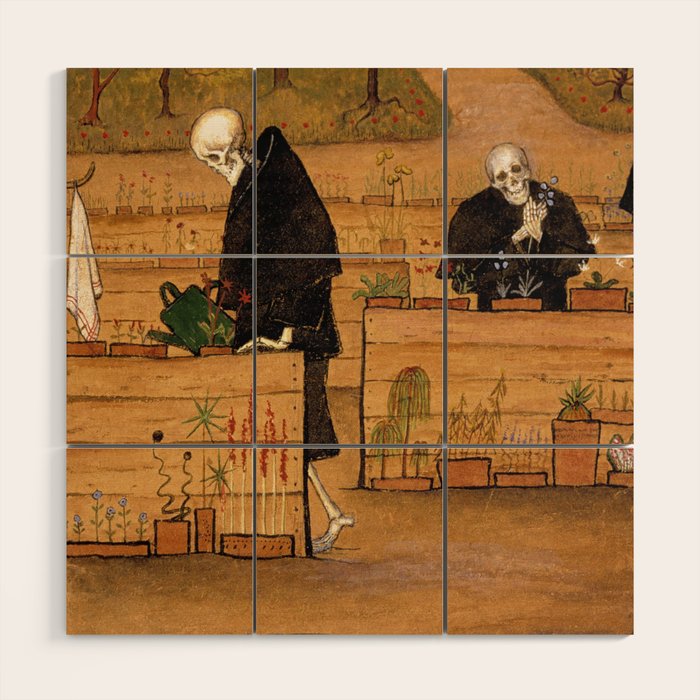 Hugo Simberg - The Garden of Death 1896 Wood Wall Art Gallery Image 1
