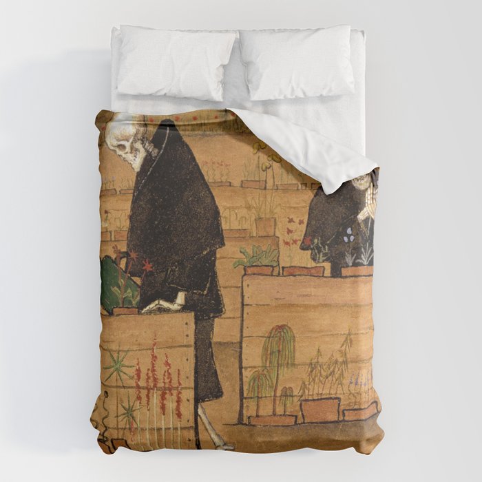 Hugo Simberg - The Garden of Death 1896 Duvet Cover Gallery Image 1