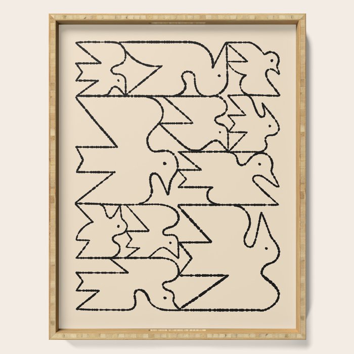 Linear Flock No. 1 Serving Tray Gallery Image 1
