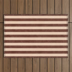 STRIPES 001 M - Cacao Outdoor Rug Gallery Image 1