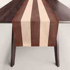 STRIPES 001 M - Cacao Table Runner Gallery Image 1