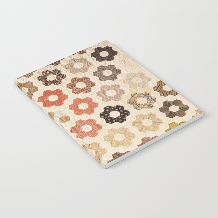 Vintage Multicolor Patchwork Quilt Notebook Gallery Image 2