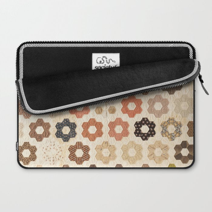 Vintage Multicolor Patchwork Quilt Laptop Sleeve Gallery Image 2