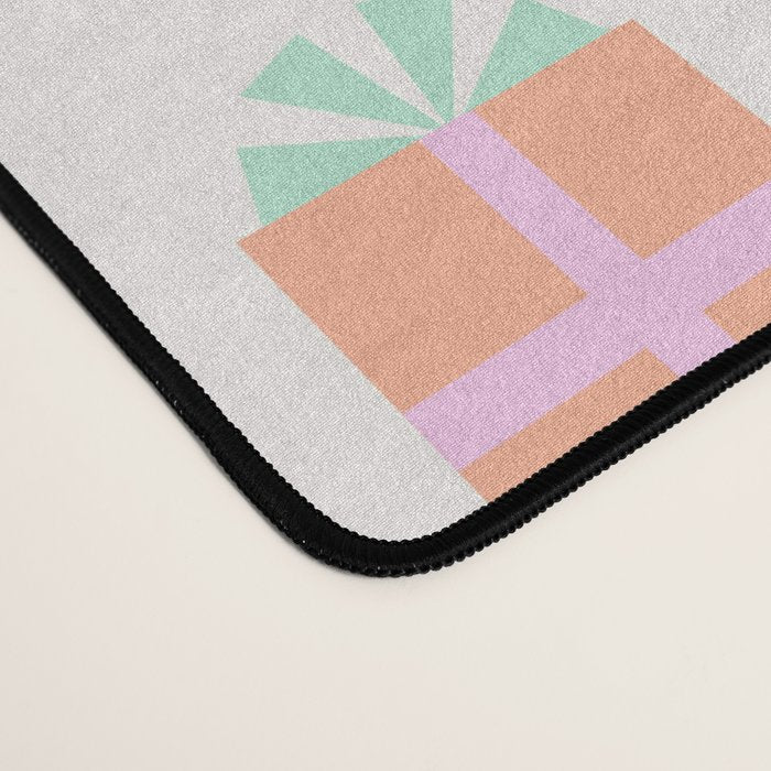 Retro Christmas Presents - Pink & Green Desk Mat Gallery Image 4
