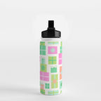 Retro Christmas Presents - Pink & Green Water Bottle Gallery Image 2