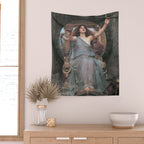 Circe Offering the Cup to Ulysses, John William Waterhouse Wall Tapestry Gallery Image 2