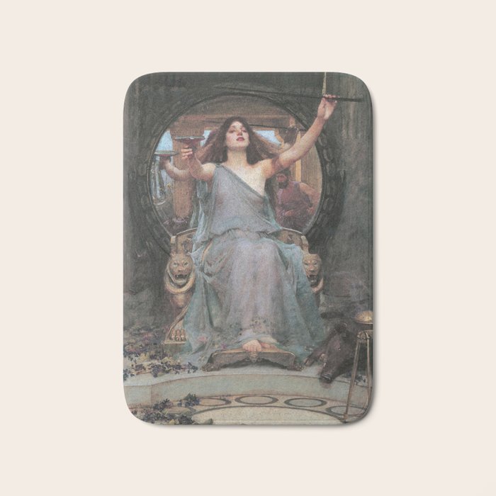 Circe Offering the Cup to Ulysses, John William Waterhouse Bath Mat Gallery Image 1