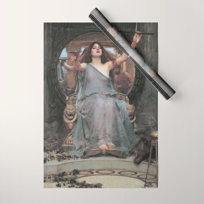 Circe Offering the Cup to Ulysses, John William Waterhouse Wrapping Paper Gallery Image 1