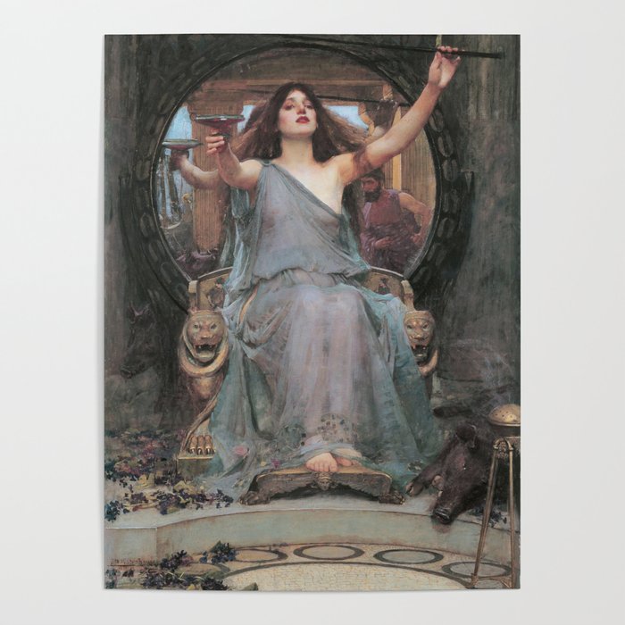 Circe Offering the Cup to Ulysses, John William Waterhouse Poster Gallery Image 1