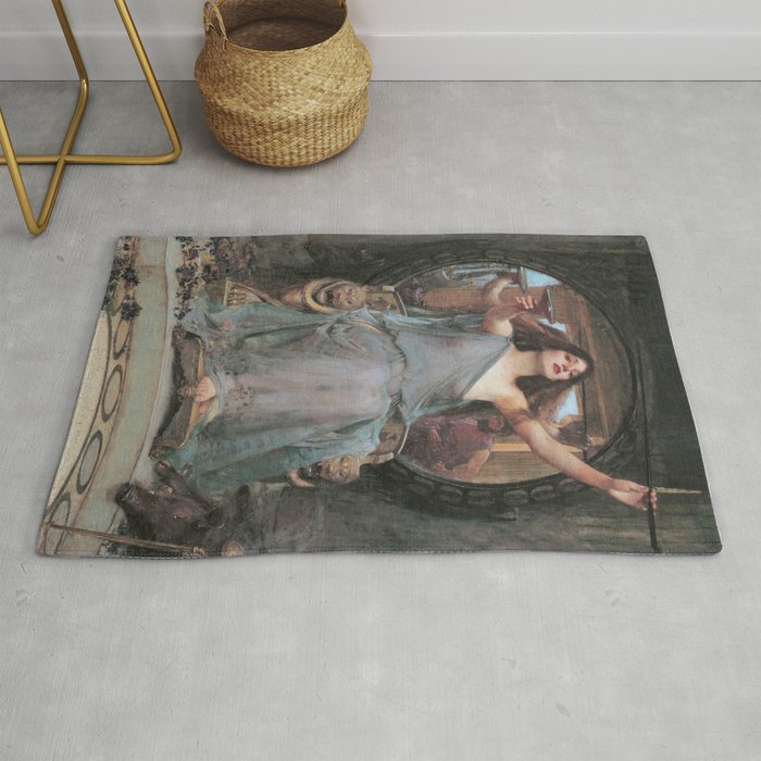 Circe Offering the Cup to Ulysses, John William Waterhouse Rug Gallery Image 1
