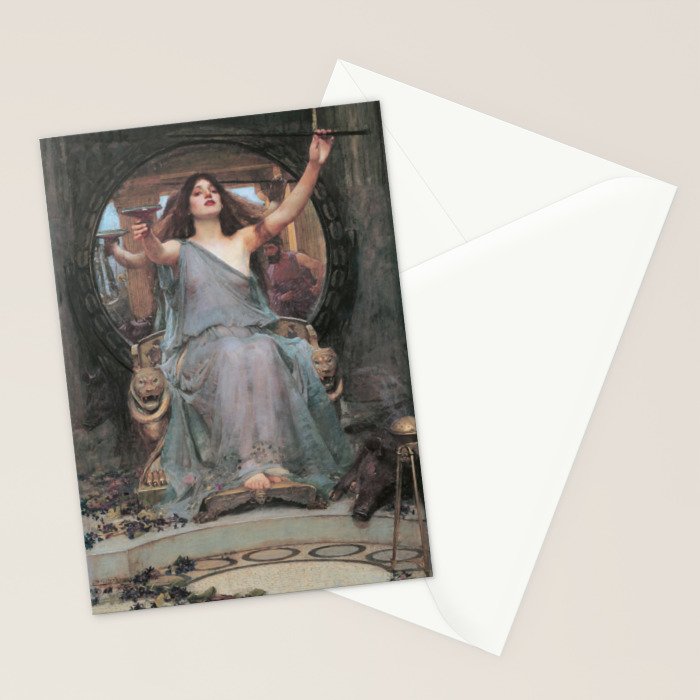 Circe Offering the Cup to Ulysses, John William Waterhouse Stationery Card Gallery Image 2