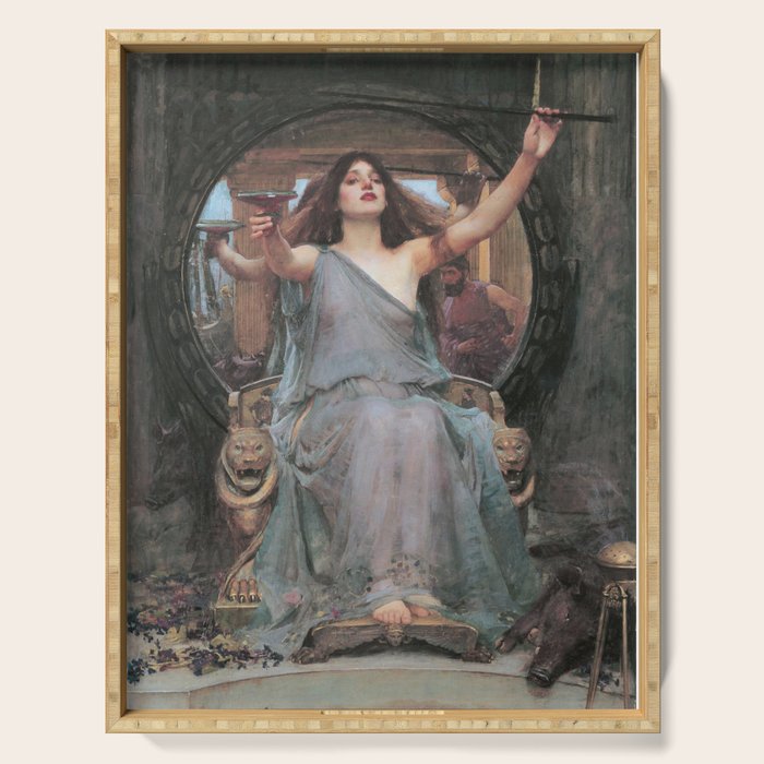 Circe Offering the Cup to Ulysses, John William Waterhouse Serving Tray Gallery Image 1