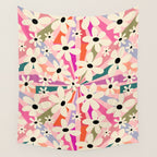 Retro Psychedelic Daisy Flower - Rainbow Color Wall Tapestry Gallery Image 4