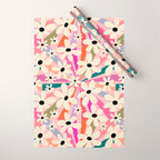 Retro Psychedelic Daisy Flower - Rainbow Color Wrapping Paper Gallery Image 1