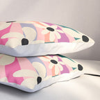 Retro Psychedelic Daisy Flower - Rainbow Color Pillow Sham Gallery Image 3