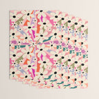 Retro Psychedelic Daisy Flower - Rainbow Color Wrapping Paper Gallery Image 3