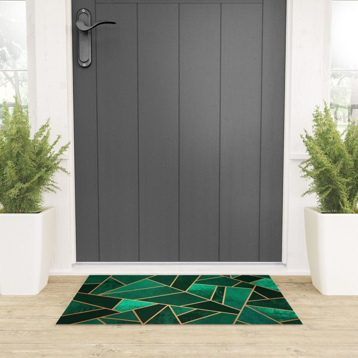 Emerald and Copper Welcome Mat Gallery Image 3