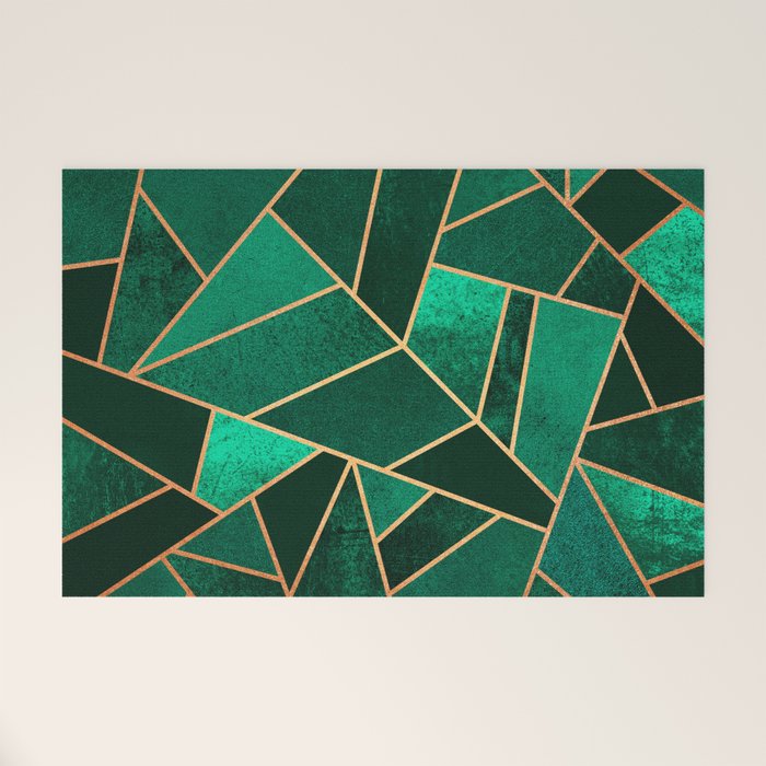 Emerald and Copper Welcome Mat Gallery Image 1
