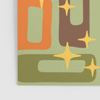 Retro Mid Century Modern Abstract Pattern 225 Poster Gallery Image 3