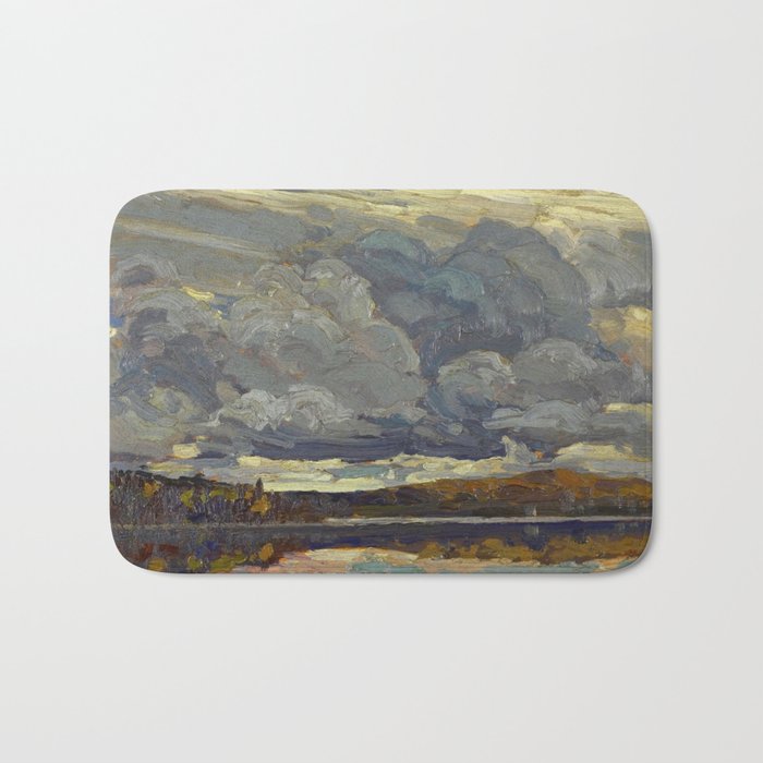 Tom Thomson Grey Sky 1914 Canadian Landscape Artist Bath Mat Gallery Image 1