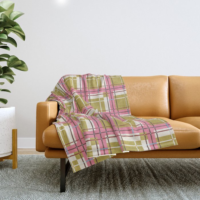 Bold Checked Design Throw Blanket Gallery Image 1