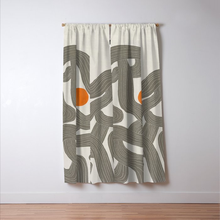 Sun among trees Window Curtain Gallery Image 3