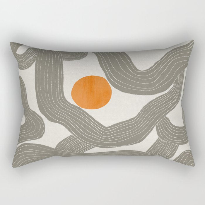 Sun among trees Rectangular Pillow Gallery Image 2