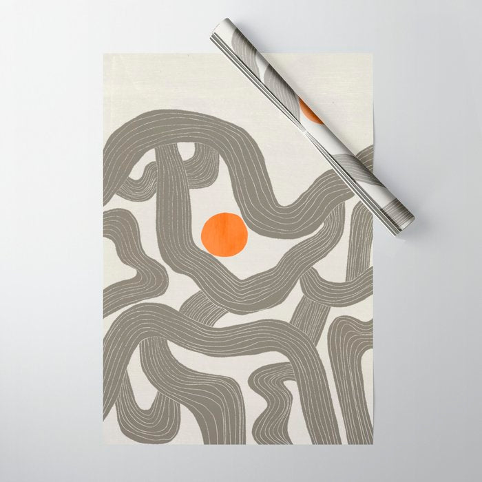 Sun among trees Wrapping Paper Gallery Image 1